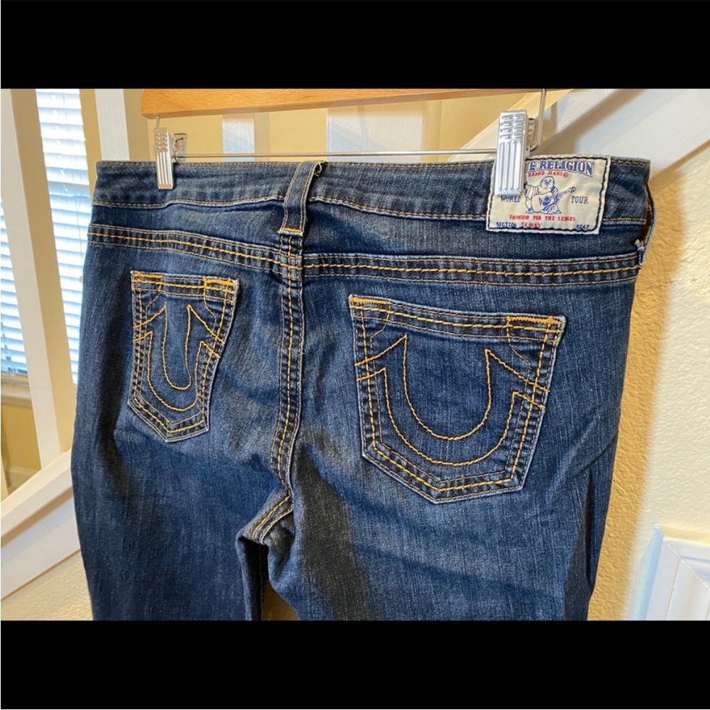 True Religion Dark Indigo Skinny Jeans - Picture 2 of 3